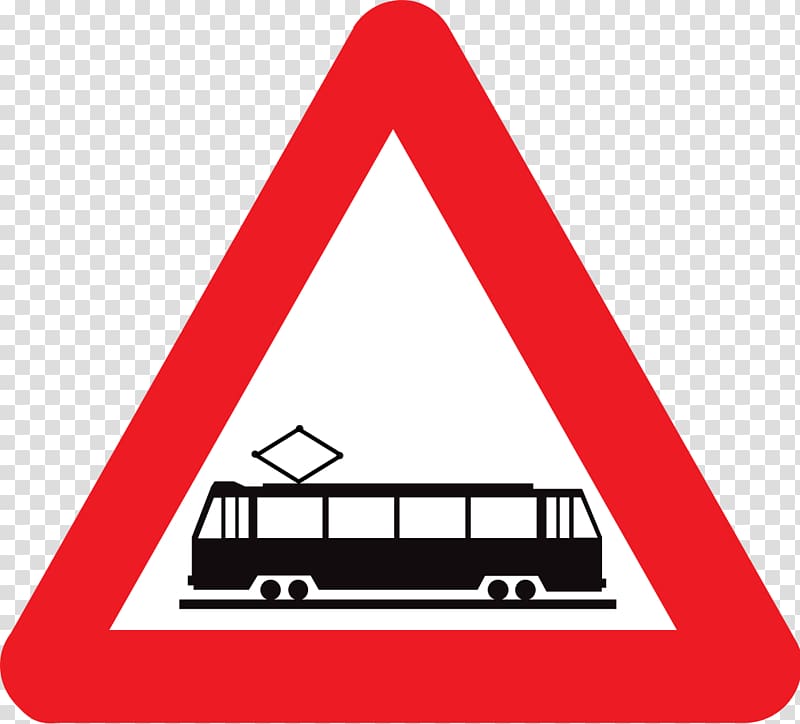 Traffic sign Speed bump Warning sign Road signs in Singapore, tram transparent background PNG clipart