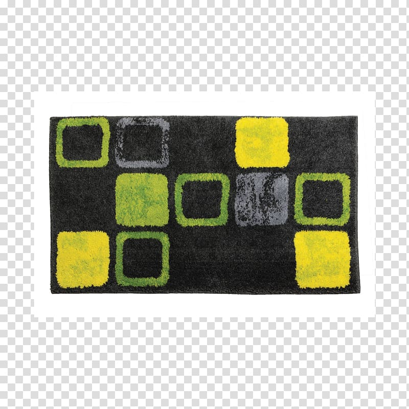 Black & Gray Checker Pattern Rich Multi Color Plush Bathroom Rug, Caro, Bath Mats & Rugs,Polyacrylic, by Vita Futura Apartment Carpet Green, apartment transparent background PNG clipart