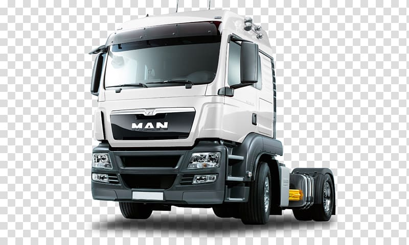 white Man Diesel semi-truck, MAN Truck & Bus MAN SE Scania AB, truck transparent background PNG clipart