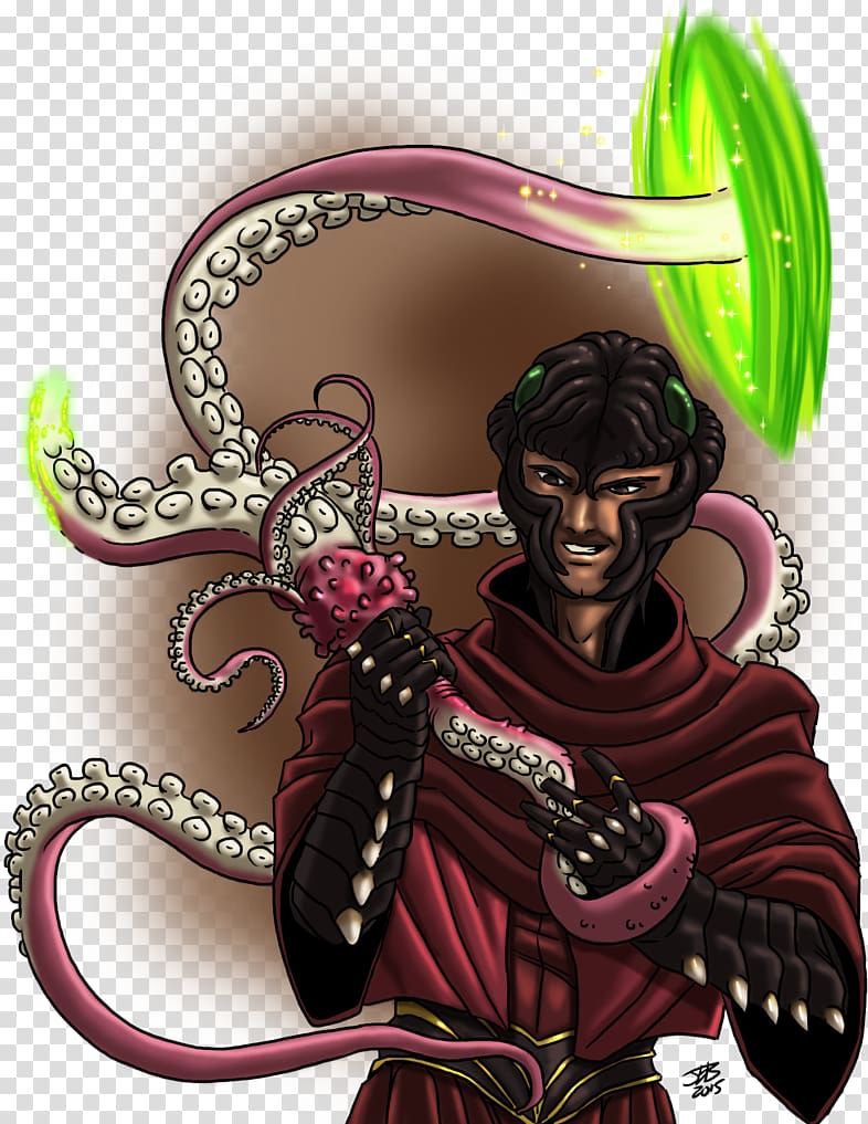 Digital art Legendary creature Drawing Mythology, tentacle art transparent background PNG clipart