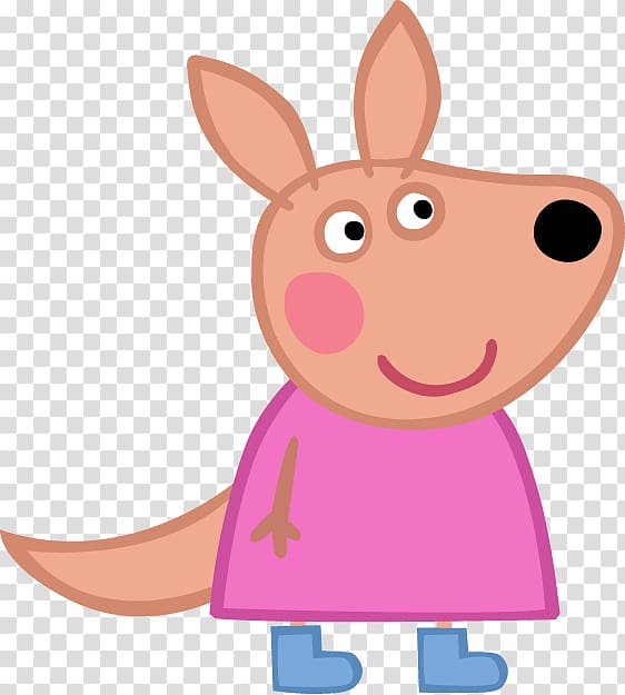 cartoon character illustration, Mummy Pig Granny Pig Kylie Kangaroo, daddy pig transparent background PNG clipart
