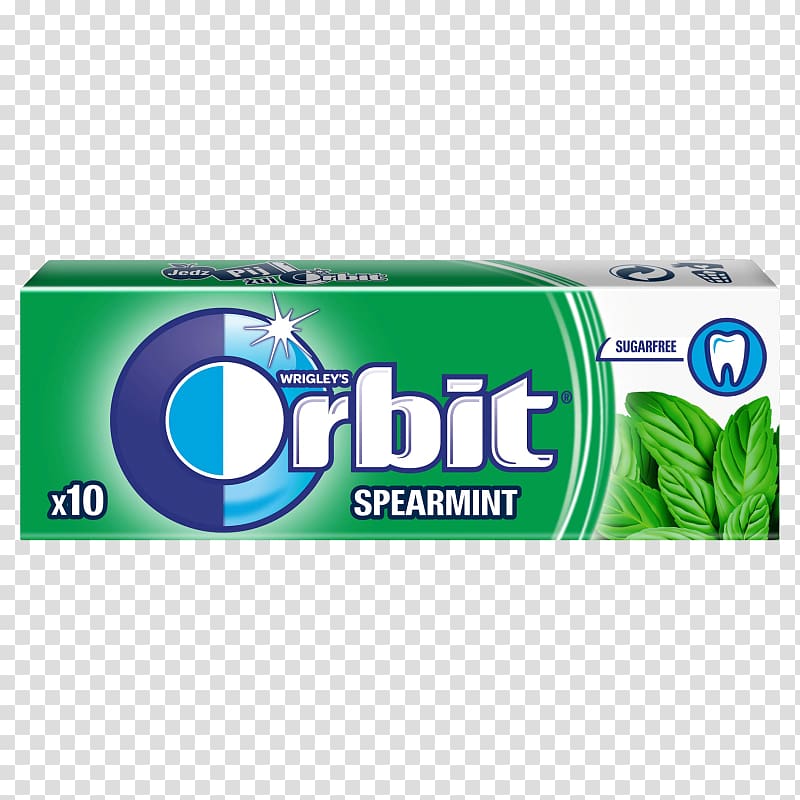 Chewing gum Mentha spicata Orbit Candy, chewing gum transparent background PNG clipart