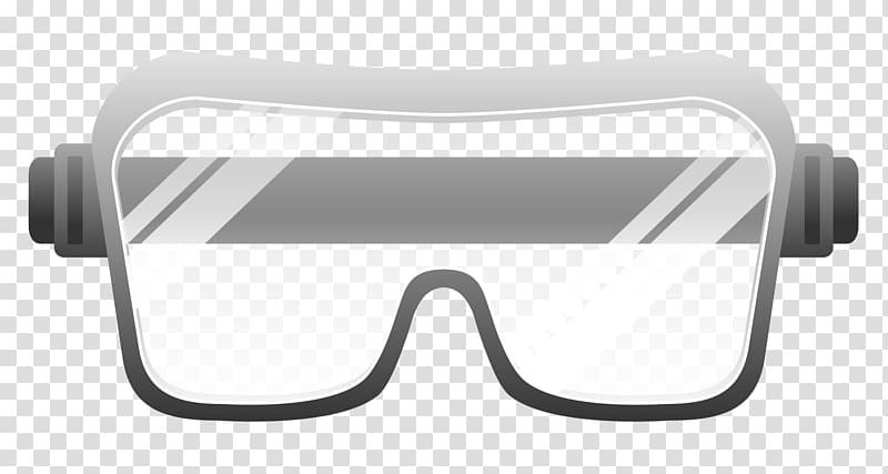 gray eyeglasses illustration, Goggles Safety Glasses , GOGGLES transparent background PNG clipart