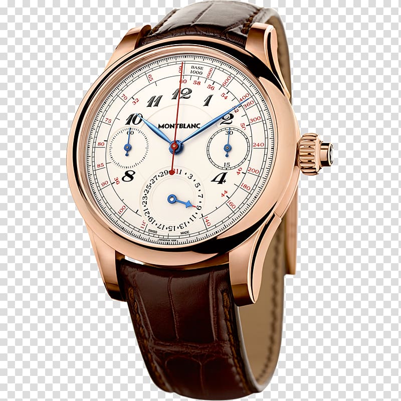 Villeret Chronograph Montblanc Watch Movement, watch transparent background PNG clipart