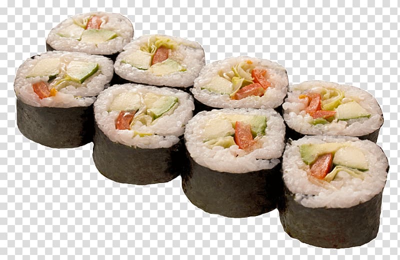California roll Makizushi Gimbap Sashimi Sushi, sushi transparent background PNG clipart
