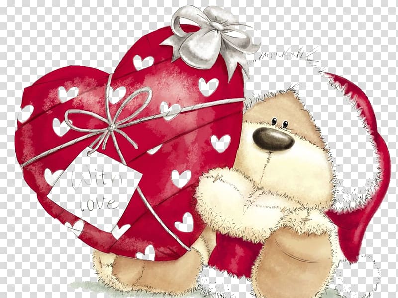 brown and red bear illustration, Teddy bear Doll Greeting card Me to You Bears, Christmas bear transparent background PNG clipart