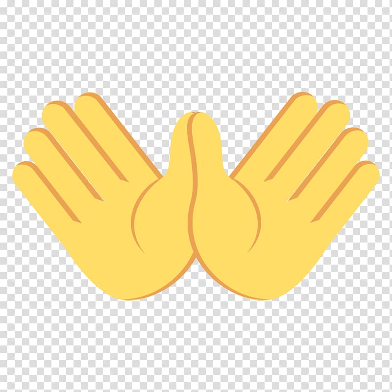 Emojipedia Meaning Hand Hug, open hands transparent background PNG ...
