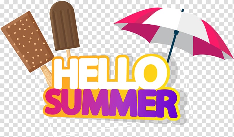 Summer Logo Typeface Illustration, Hello summer brand transparent background PNG clipart