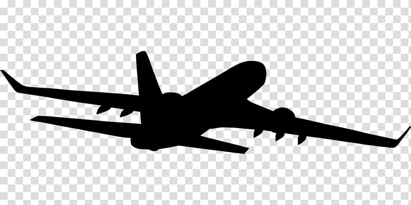 Airplane Silhouette, airplane transparent background PNG clipart