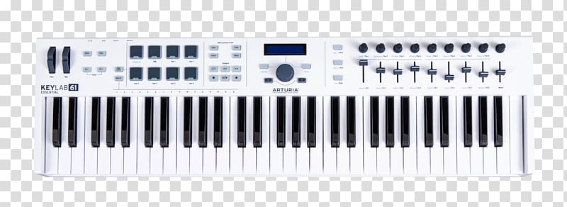 MIDI keyboard MIDI Controllers Arturia Sound Synthesizers, arturia keylab 49 transparent background PNG clipart