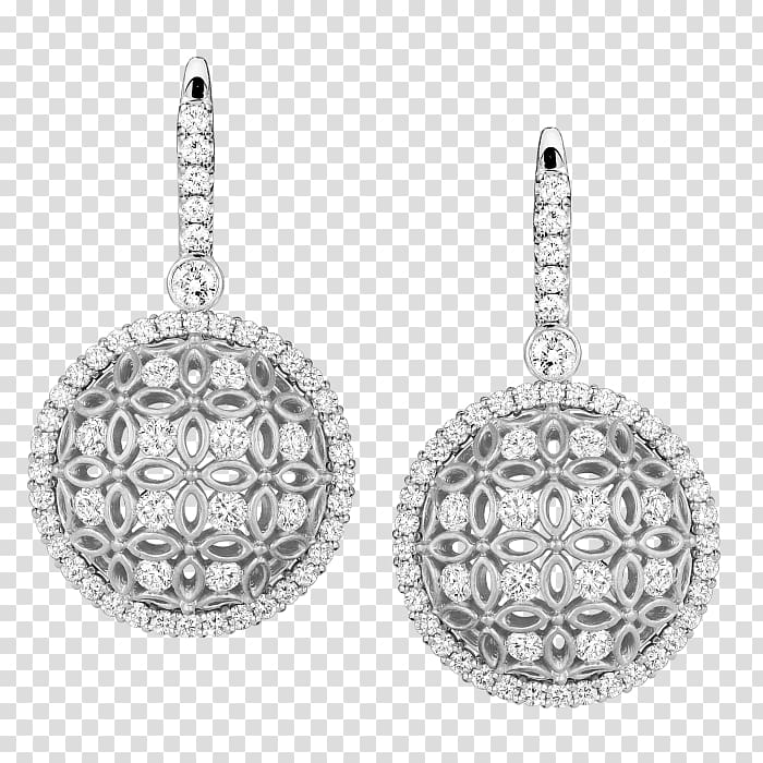 Earring Silver Jewellery Ambrosia, Custom Jewelry Studio Diamond, wedding ear transparent background PNG clipart
