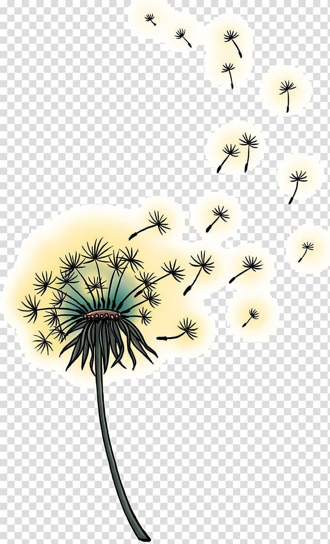 Tattoo Dandelion Human back Idea, dandelion transparent background PNG clipart