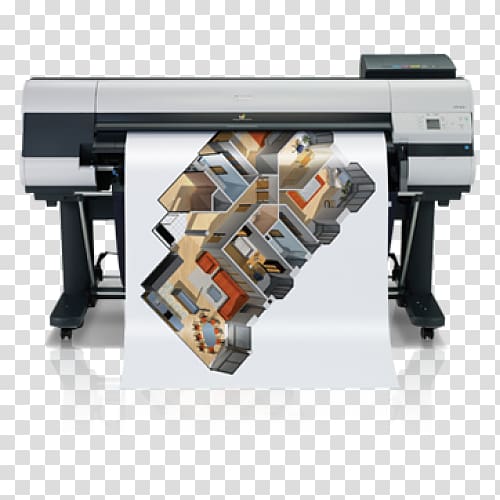 Wide-format printer Plotter Inkjet printing Canon Multi-function printer, printer transparent background PNG clipart