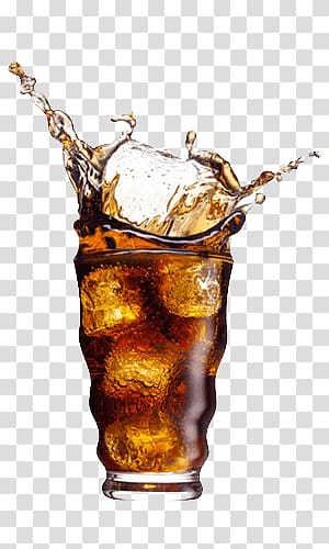 soda filled pint glass, Coca Cola Glass transparent background PNG clipart