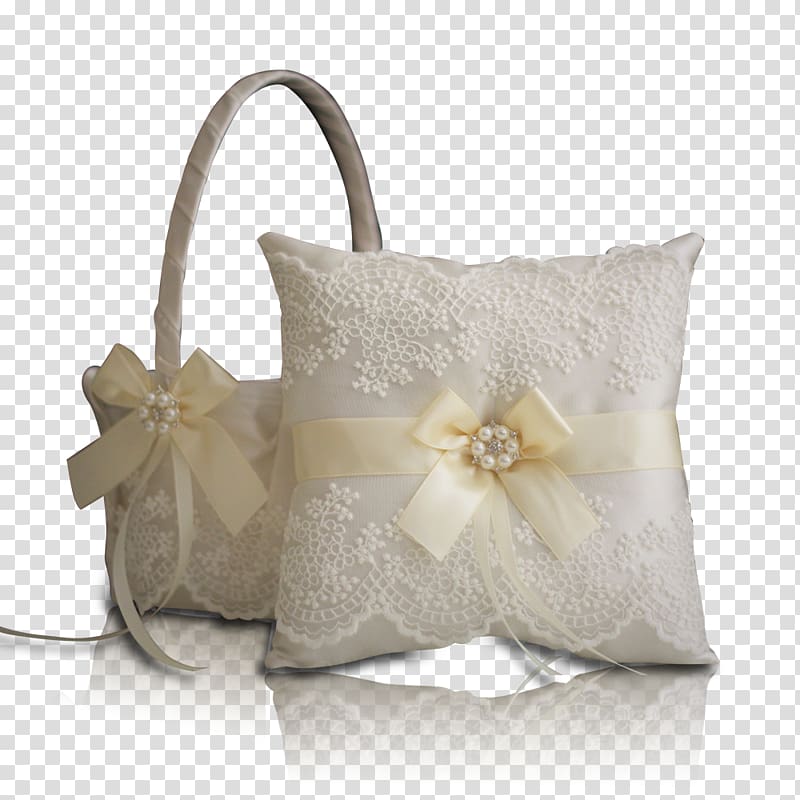 Flower girl Pillow Wedding Basket Garter, wedding ring transparent background PNG clipart