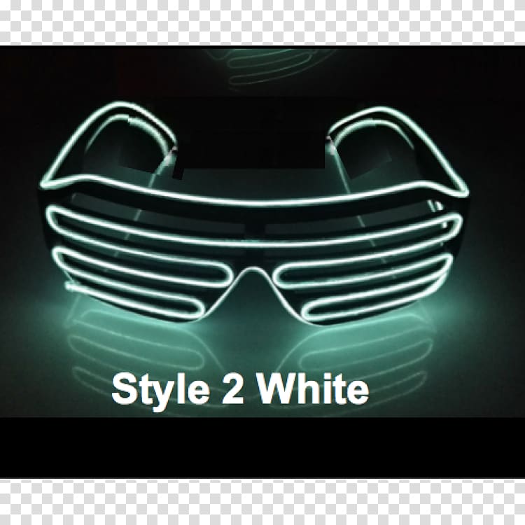 Light Electroluminescent wire Sunglasses Clothing, light transparent background PNG clipart