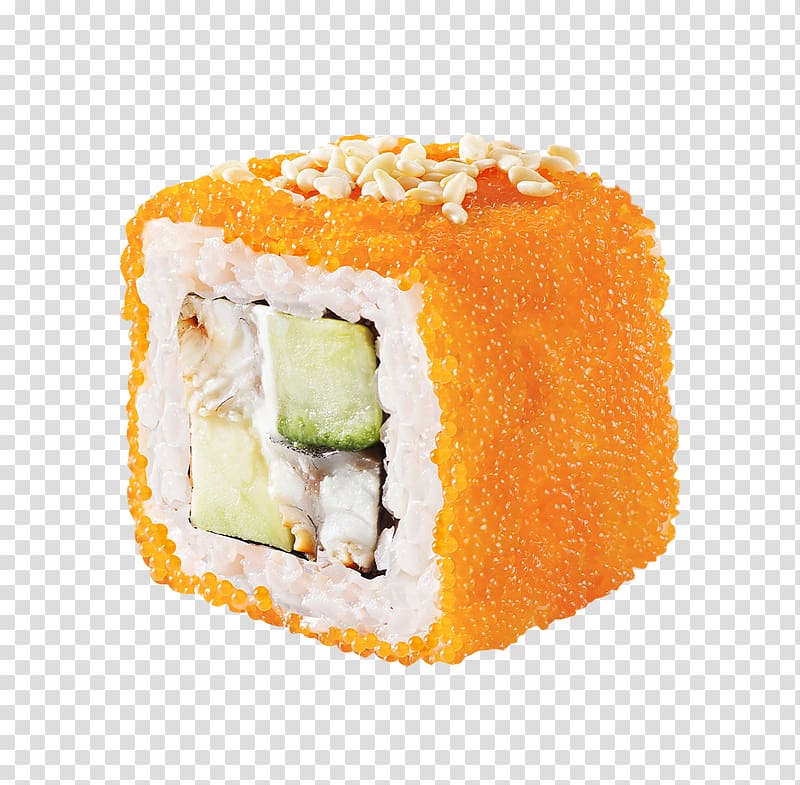 California roll Sushi Makizushi Japanese Cuisine Unagi, sushi transparent background PNG clipart