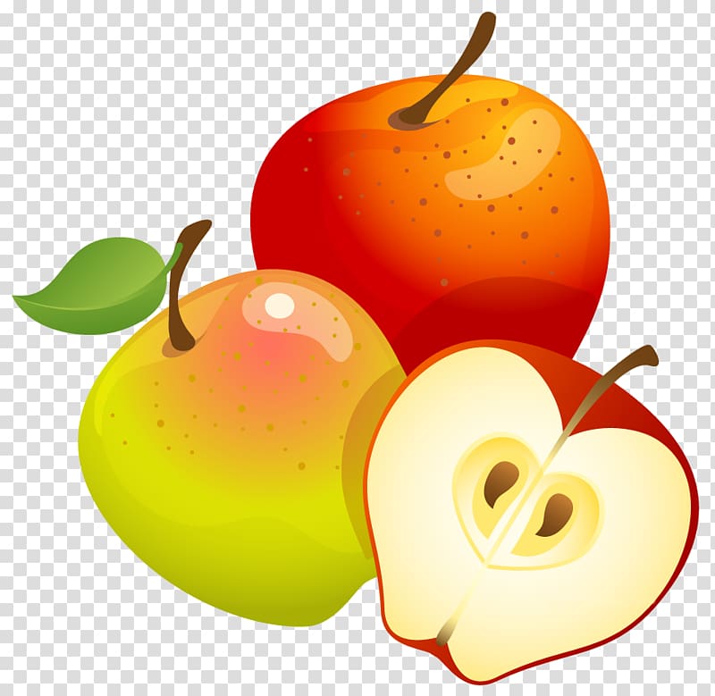 apples , Fruit tree Euclidean , Large Painted Apples transparent background PNG clipart