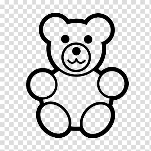 Teddy bear Coloring book Stuffed Animals & Cuddly Toys Colouring Pages, bear transparent background PNG clipart