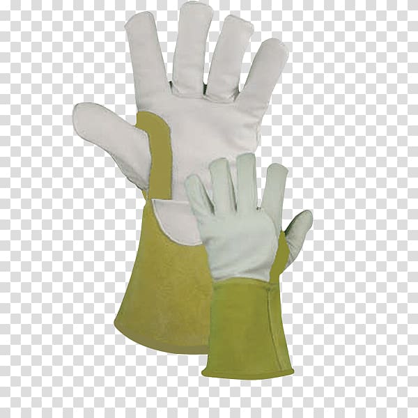 Glove Gas tungsten arc welding Personal protective equipment Leather, hand transparent background PNG clipart