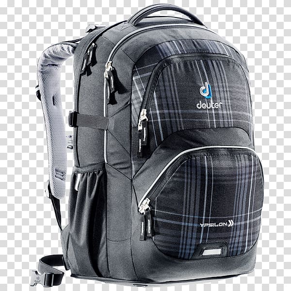 Backpack Deuter Sport Black Mountaineering Travel, backpack transparent background PNG clipart