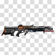 black toy gun, Mobile Strike Stalking Tiger Weapon transparent background PNG clipart