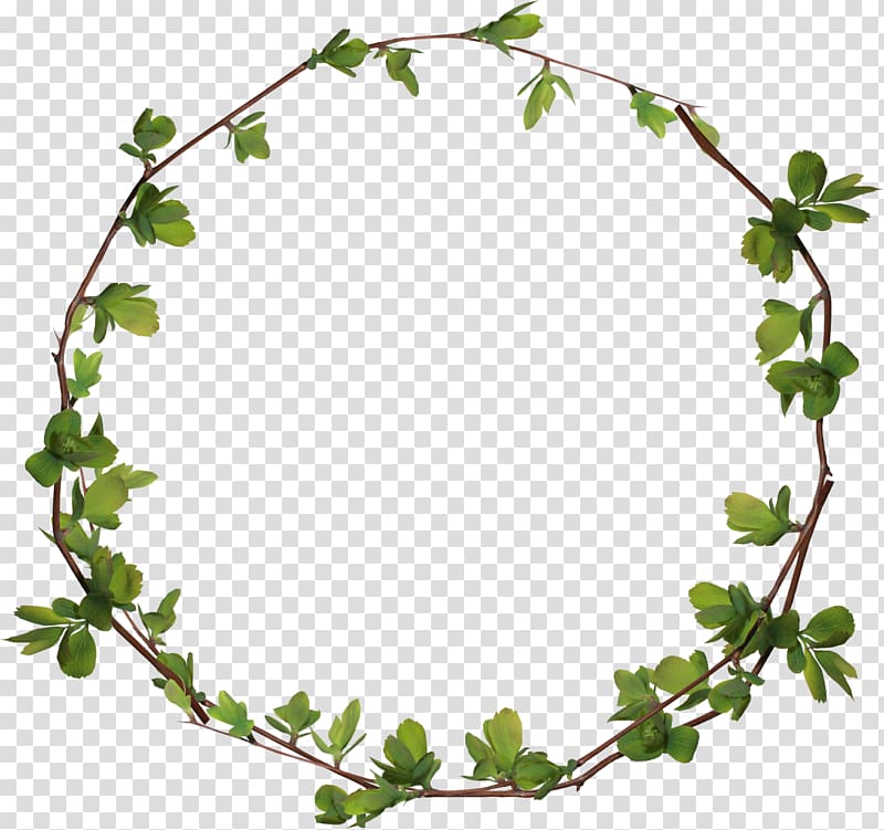 leaf wreath illustration, Circle , Leaves ring transparent background PNG clipart