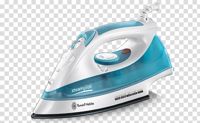 Clothes iron Russell Hobbs Ironing Morphy Richards Home appliance, Steam Iron transparent background PNG clipart