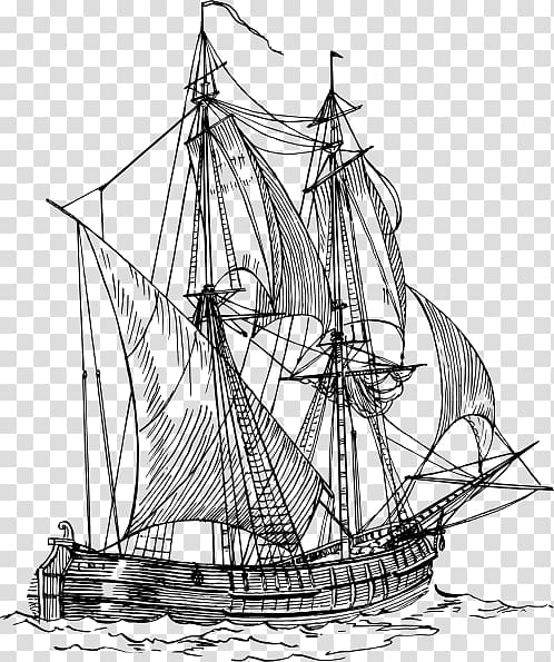 Sailing ship Piracy , Clipper Ships transparent background PNG clipart