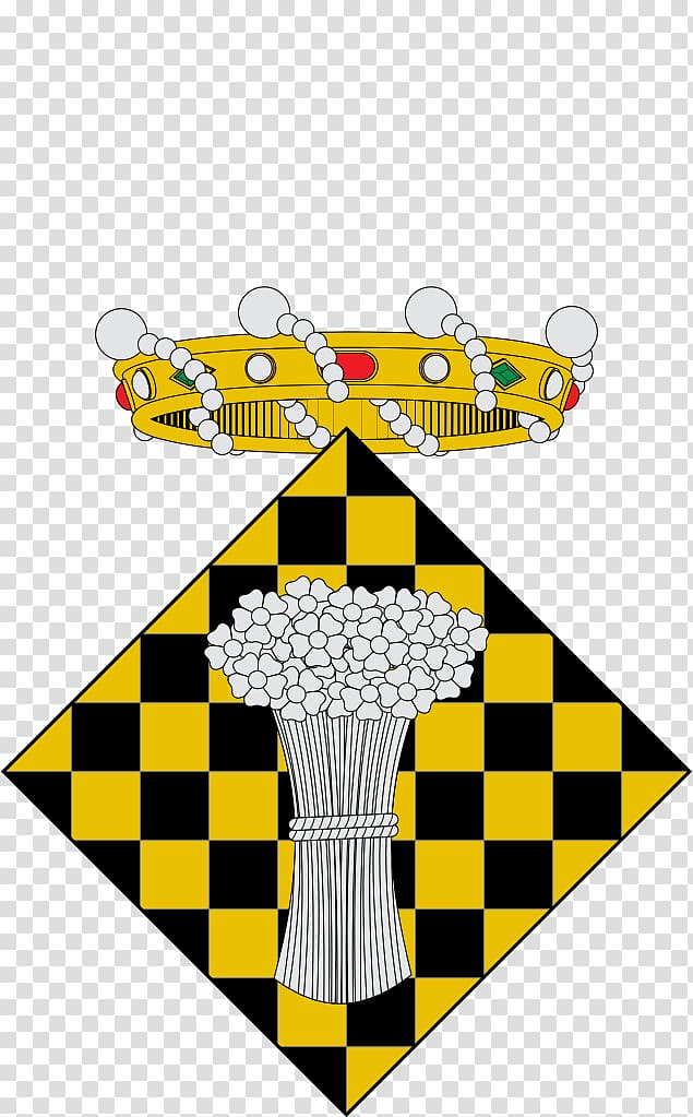 Escut de Linyola Escutcheon Coat of arms Baronía de Liñola, garba transparent background PNG clipart