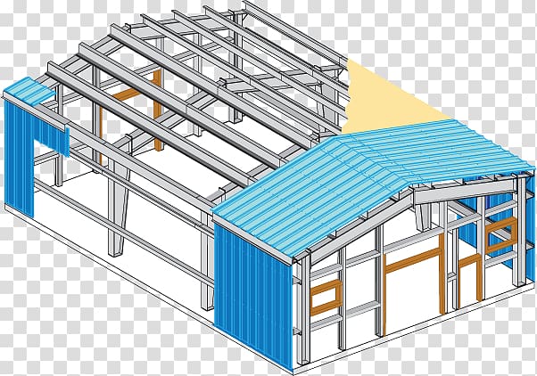 Steel building Architectural engineering Pre-engineered building Metal roof, building transparent background PNG clipart