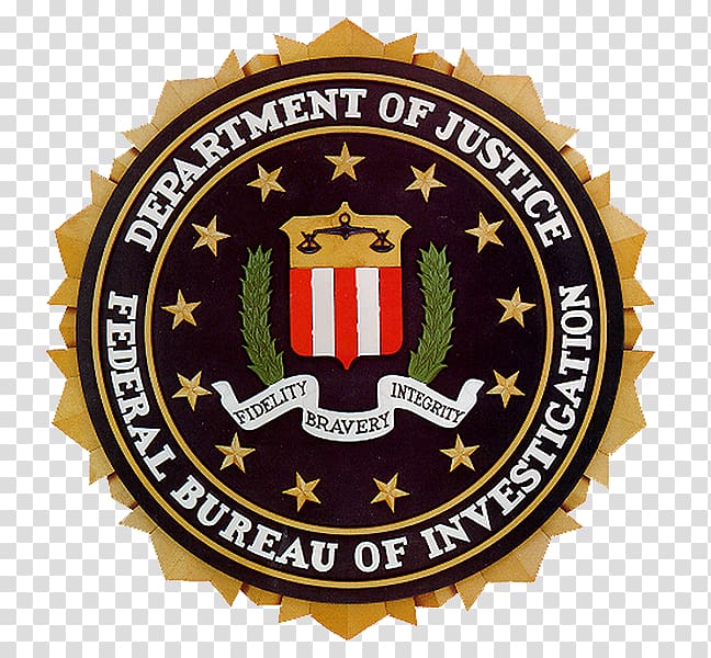 Symbols of the Federal Bureau of Investigation Federal Bureau of Investigation Headquarters United States Department of Justice Crime, Agent badge transparent background PNG clipart