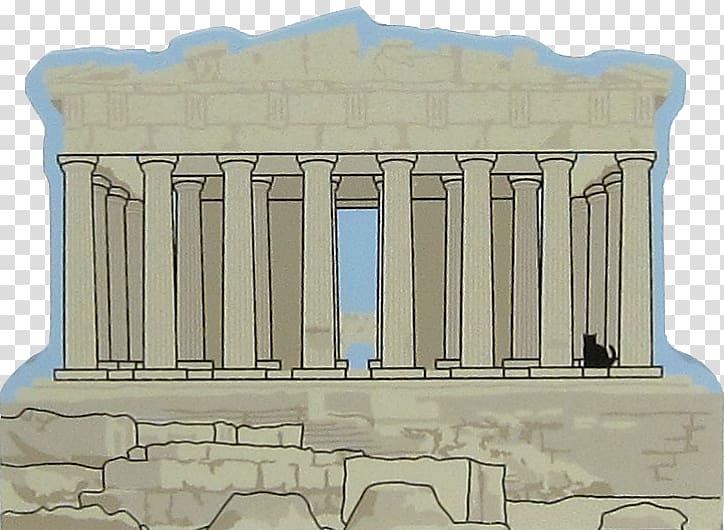 Parthenon Roman temple Ancient Greek temple Landmark, temple transparent background PNG clipart