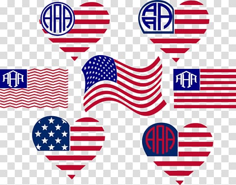 Flag of the United States Monogram Independence Day, united states transparent background PNG clipart