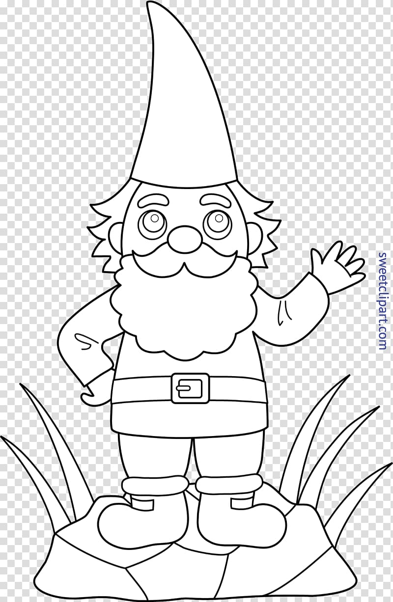 Garden gnome Flower garden Drawing Coloring book, Gnome transparent background PNG clipart