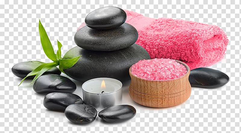 lighted tealight candle, Day spa Stone massage Beauty Parlour, Spa day transparent background PNG clipart