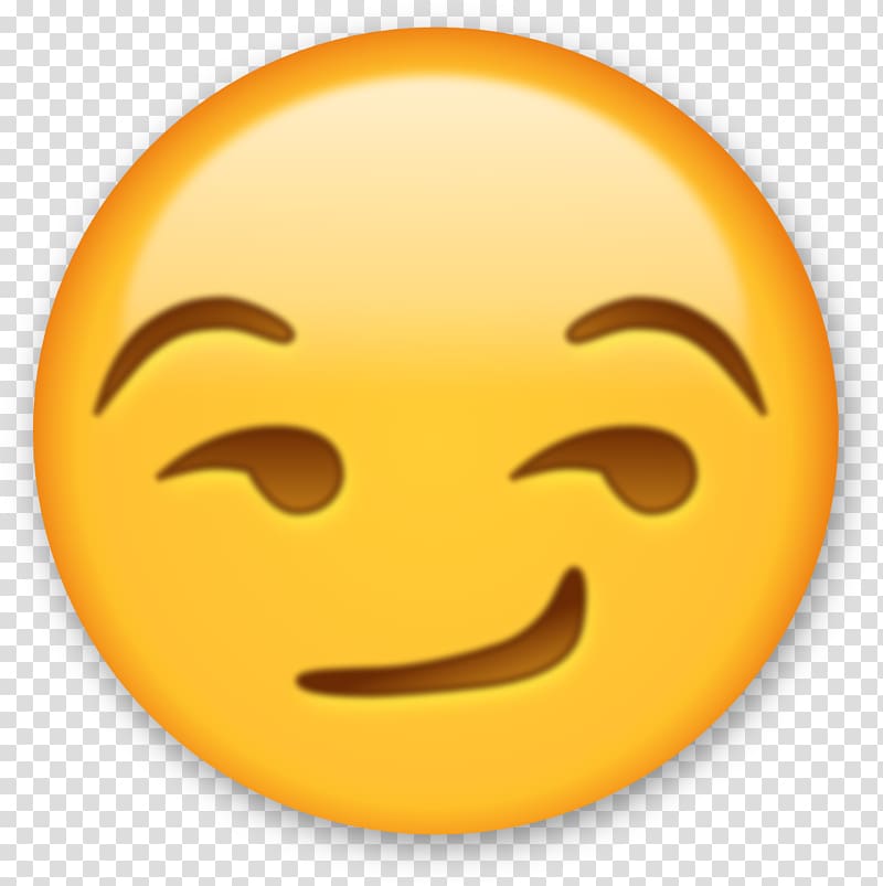 Emoji Smirk Wink Smiley Face Smirk Transparent Background Png Clipart