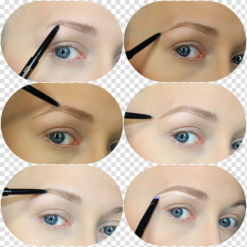 Eyelash extensions Eye liner Lip liner, bushy eyebrows transparent background PNG clipart