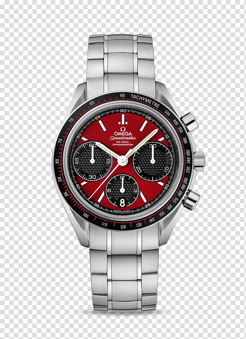 Omega Speedmaster Omega SA Watch Chronograph Coaxial escapement, Omega watches Red watches male table transparent background PNG clipart