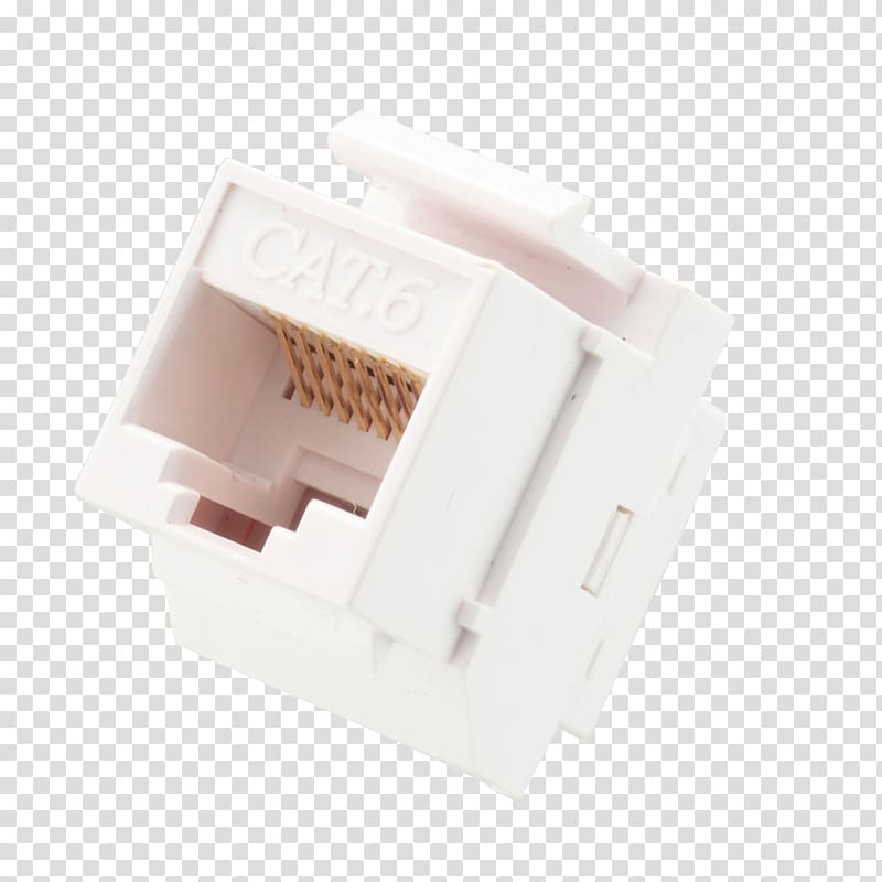 Electrical connector Category 6 cable Patch Panels Keystone module 8P8C, USB transparent background PNG clipart