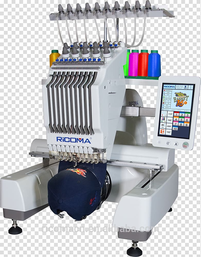 Machine embroidery RiCOMA EM-1010 Hand-Sewing Needles Sewing Machines, machine Embroidery transparent background PNG clipart