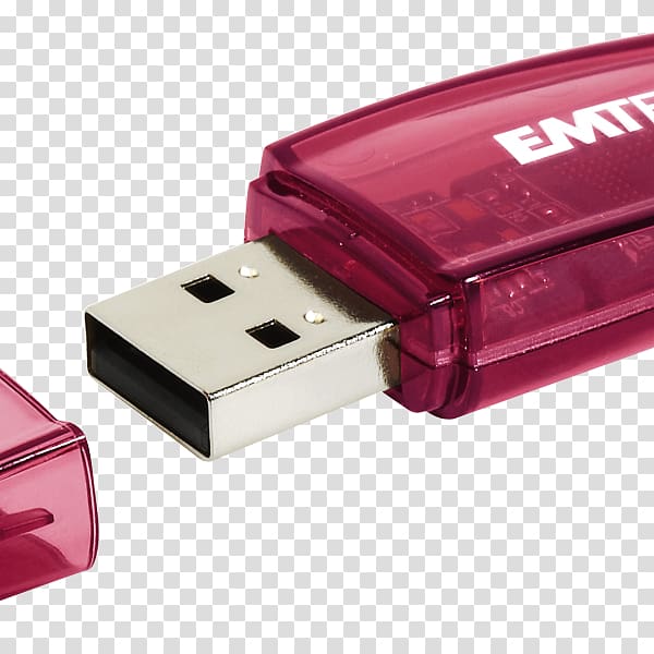 USB Flash Drives EMTEC Click B100 USB On-The-Go, mix colour red transparent background PNG clipart