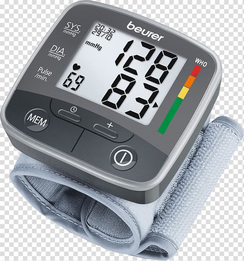 Sphygmomanometer Blood pressure Wrist Heart arrhythmia Health Care, pressure transparent background PNG clipart