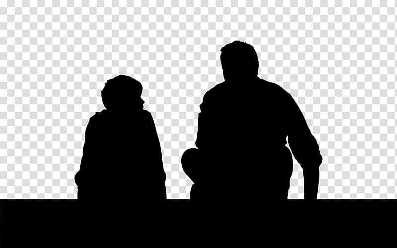 Father Son Child Silhouette , grandparent silhouette transparent background PNG clipart