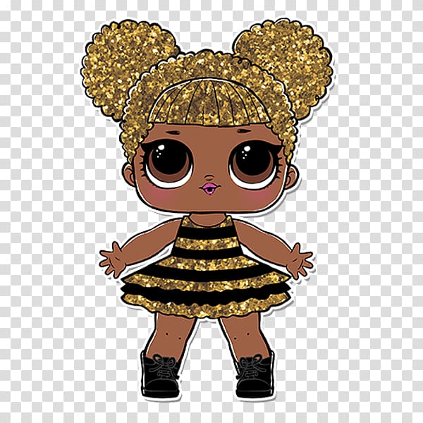 Queen bee L.O.L Surprise! Glitter Series Doll MGA Entertainment, bee transparent background PNG clipart