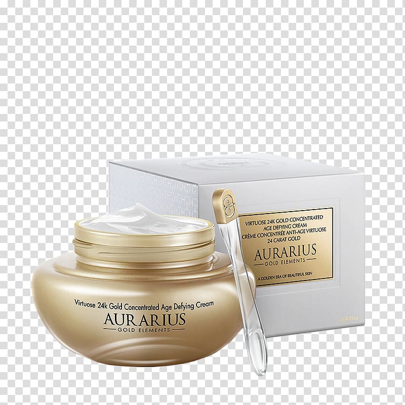 Cream Gold Skin care Eye, Gold powder elements transparent background PNG clipart