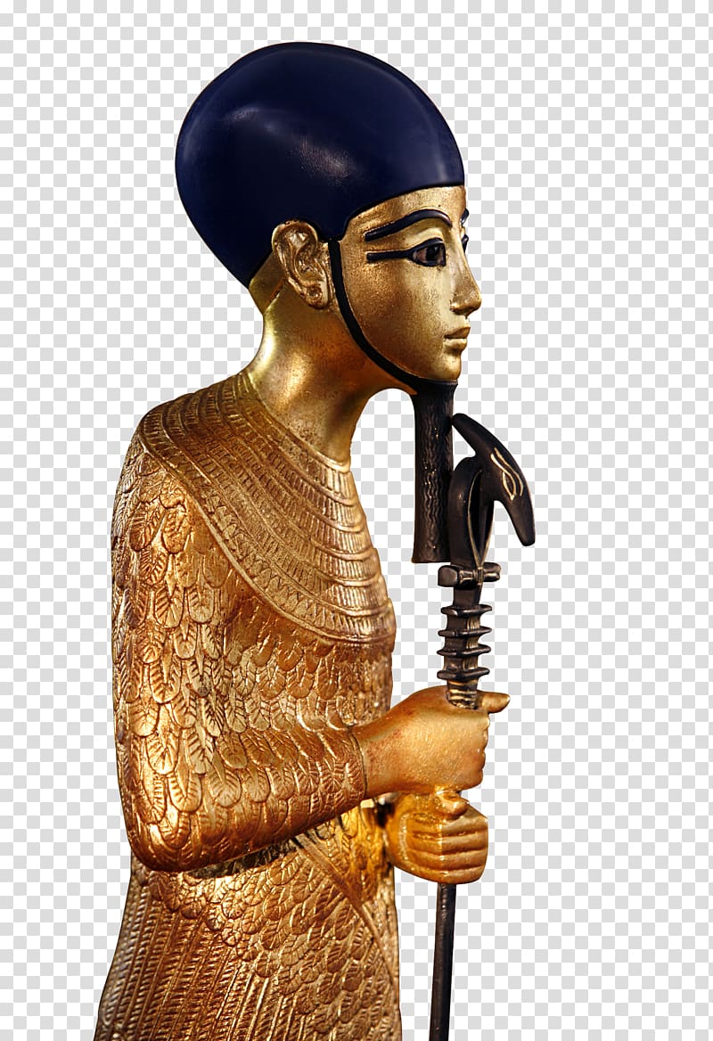 Tutankhamun Ptah Sculpture KV62 Egyptian, gold figures transparent background PNG clipart