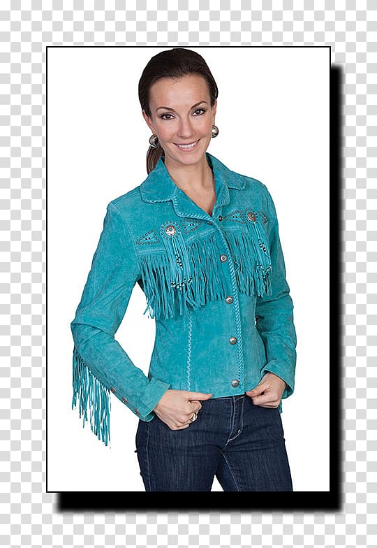 Leather jacket Suede Fringe Clothing, fringe transparent background PNG clipart