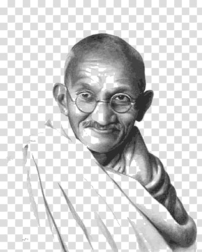 Mahatma Gandhi transparent background PNG clipart