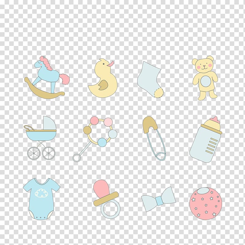 baby stuffs illustration, Infant Icon, Cartoon toy icon transparent background PNG clipart